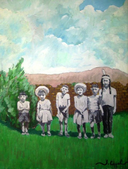 Nosotros Oil Canvas Figure Painting