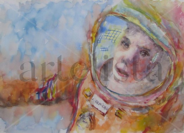 gravity Watercolour Card Portrait