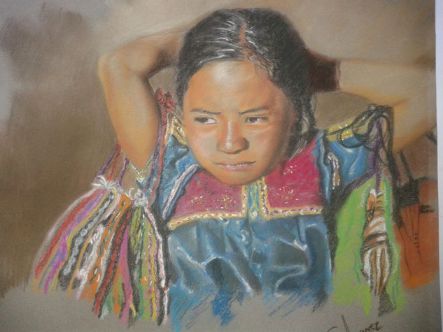 Niña de las pulceras Pastel Papel Figura