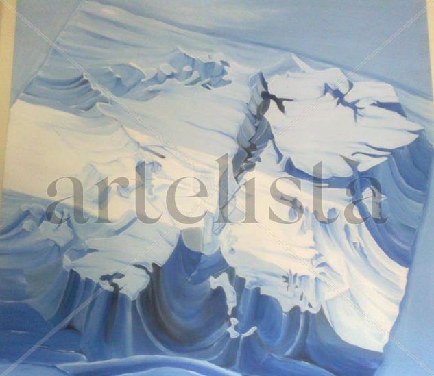 Tras su manto Acrylic Canvas Marine Painting