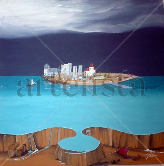 Isla Madryn Acrylic Canvas Landscaping