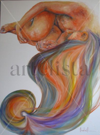 serie mujeres Oil Canvas Figure Painting