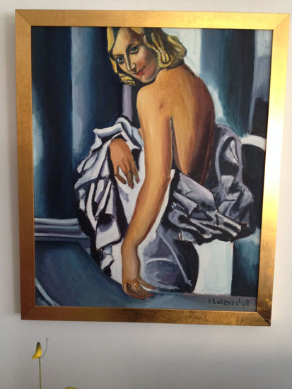 copia de tamara de lempicka Óleo Lienzo Desnudos