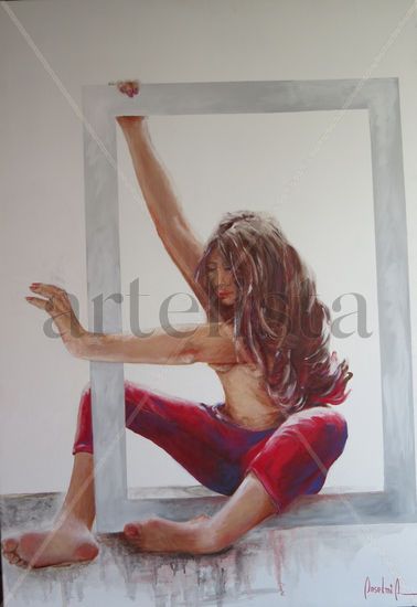 SERIE MUJERES Oil Canvas Figure Painting