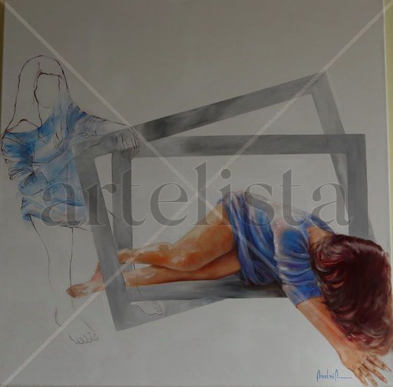 SERIE MUJERES Oil Canvas Figure Painting