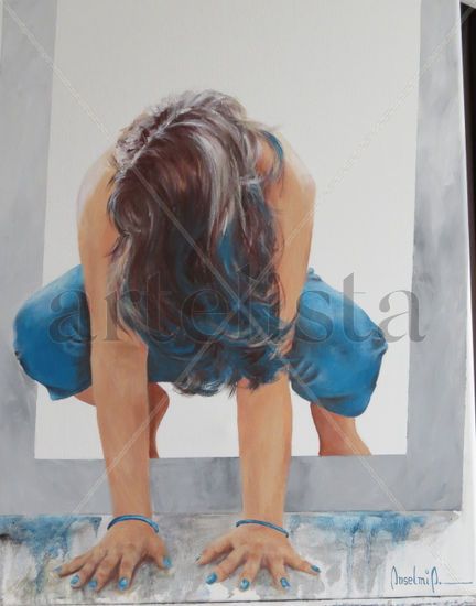 SERIE MUJERES Oil Canvas Figure Painting