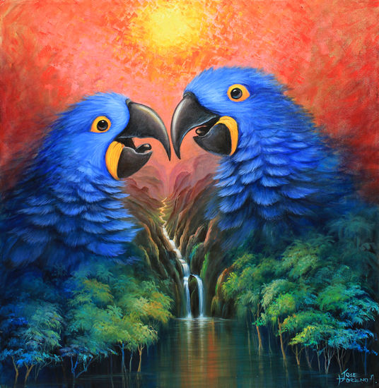 AMOR SIN FIN Oil Canvas Animals