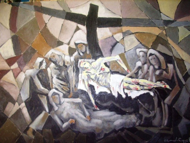 el descendimiento Óleo Lienzo Figura