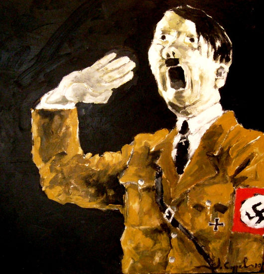 Adolf Hitler Acrylic Canvas Portrait