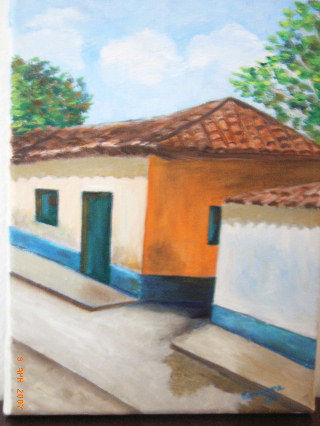 Tejados de Merida Oil Canvas Landscaping