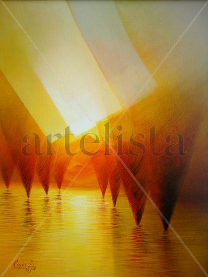 SUEÑO DE UN ATARDECER Oil Canvas Landscaping