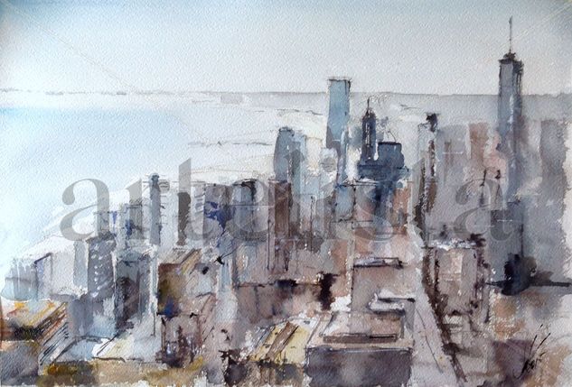 Chicago II Watercolour Paper Landscaping