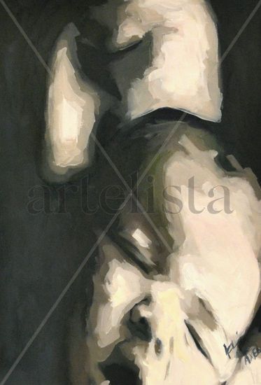 maternidad Oil Card Figure Painting