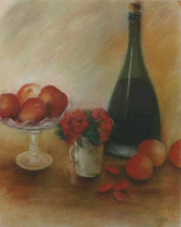 Fruta y botella