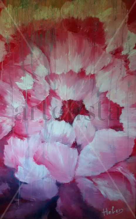 Pink peony flower...