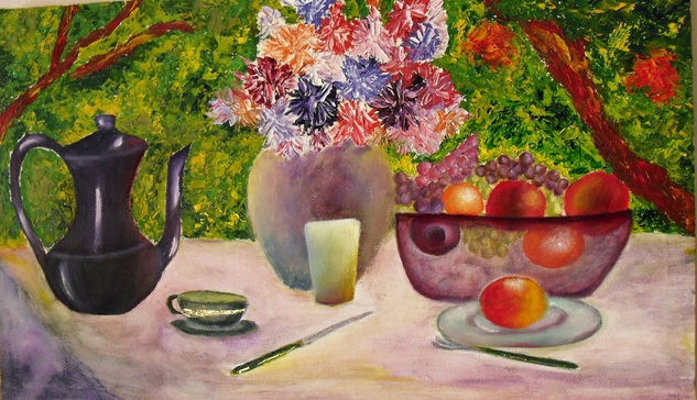 DESAYUNO Oil Canvas Still Life Paintings