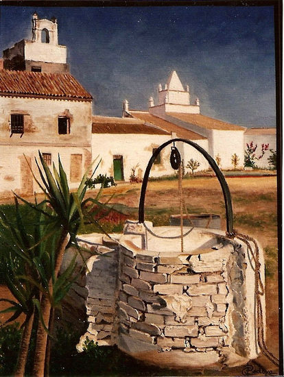 El cortijo de Miraflores(sevilla) Oil Canvas Landscaping