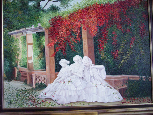 Amor y Gentileza Oil Canvas Figure Painting