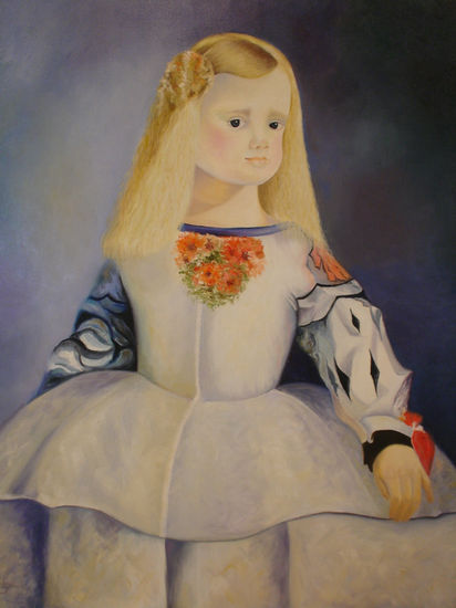 Menina ll Oil Canvas Figure Painting