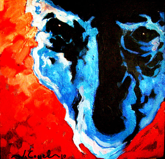 Demonio Acrylic Canvas Portrait