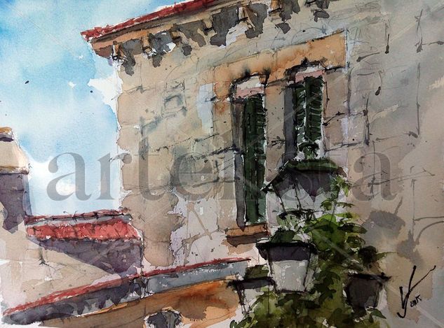 Casa de Jorge Watercolour Paper Landscaping