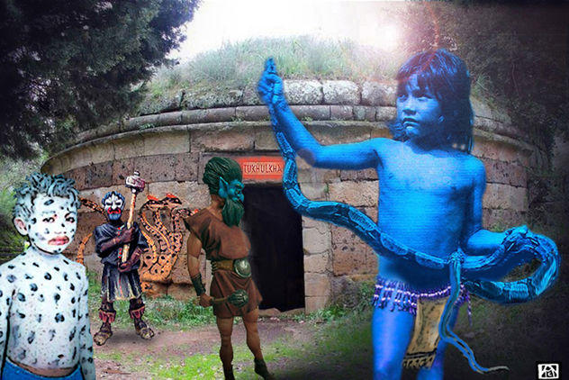Charun-supay y el portal del inframundo (nueva manifestación del niño azul)