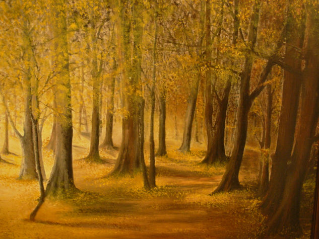 Bosque en otoño Oil Panel Landscaping