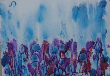 Fondo marino en azules
