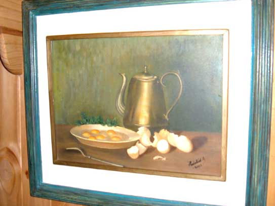 Hora del Desayuno Oil Canvas Still Life Paintings