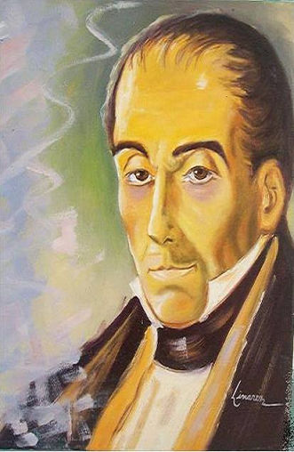 BOLIVAR (estudio a michelena) Oil Canvas Portrait