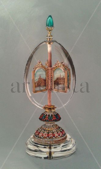 faberge Rock Crystal eggs 1896 Oil Panel Others