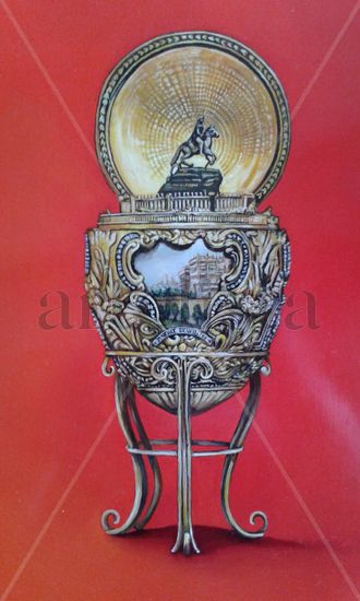 Faberge 	1903 Peter the Great Óleo Tabla Bodegones