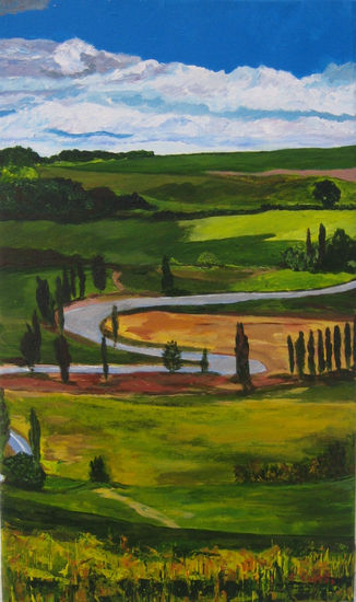 La Toscana. Primavera Acrylic Canvas Landscaping