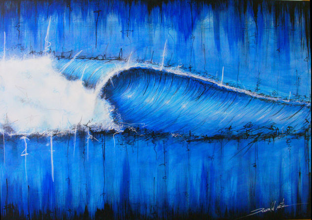 INTENAZUL Mixed media Panel Marine Painting