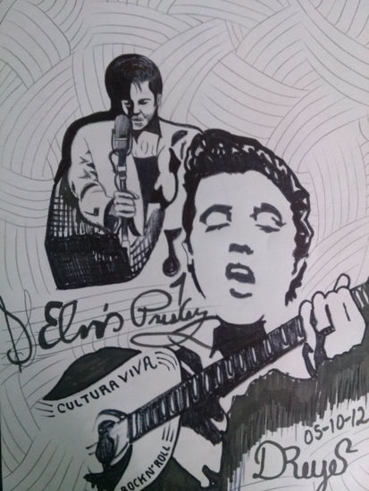 Elvis Presley Mixed Media