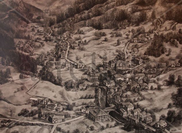 Pueblo Graphite Card Landscaping