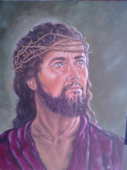 ROSTRO DE JESUS Oil Canvas Portrait