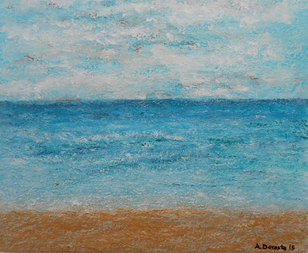 Horizonte azul Acrylic Canvas Marine Painting