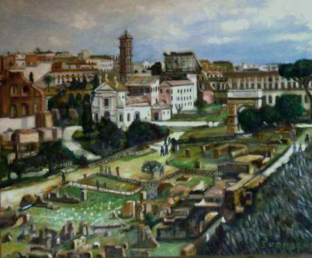 ROMA Óleo Lienzo Paisaje