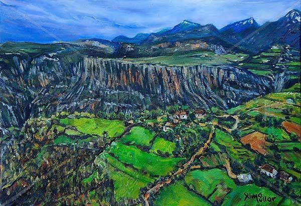 Paraje de Albania Oil Canvas Landscaping