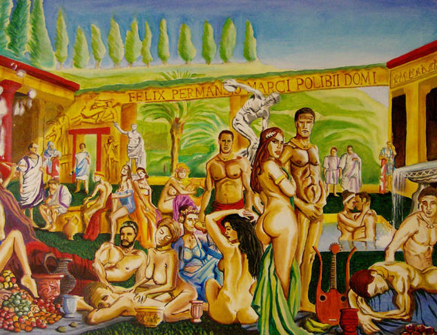 Fragmento de la obra Oil Canvas Nude Paintings