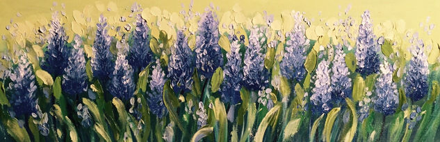 Lavanda Oil Canvas Floral Painting