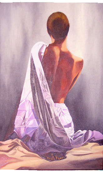 Mujer de espaldas 2 Oil Canvas Figure Painting