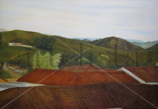 Paisaje Dominicano Oil Canvas Landscaping