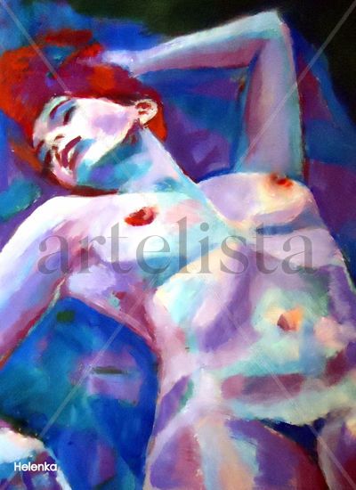 Quiet rest Acrylic Canvas Nude Paintings