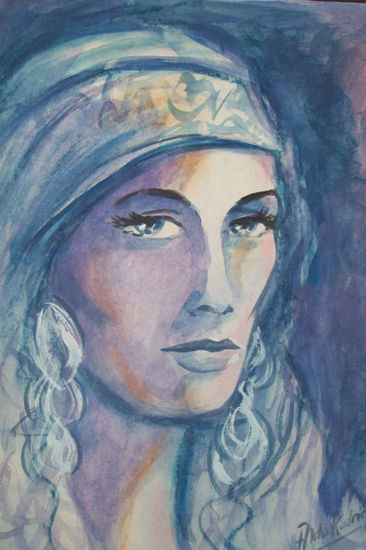 GITANA Watercolour Card Portrait