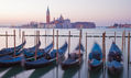 Venice - Gondolas and San Giorgio Maggiore church