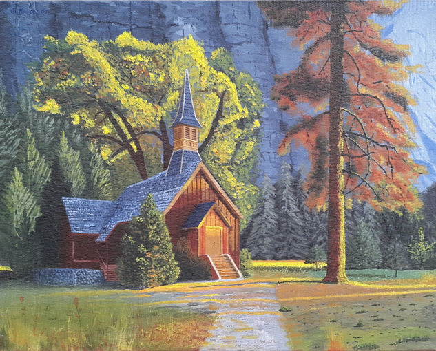 Capilla Oil Canvas Landscaping