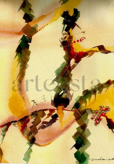 COMPOSICIÓN V. Watercolour Paper Others