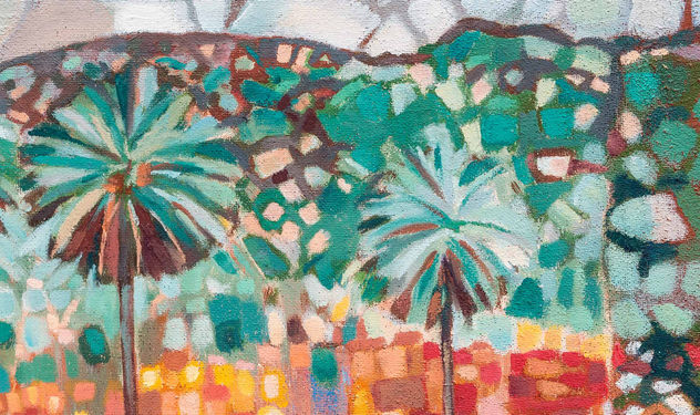 palmera canaria y barranco